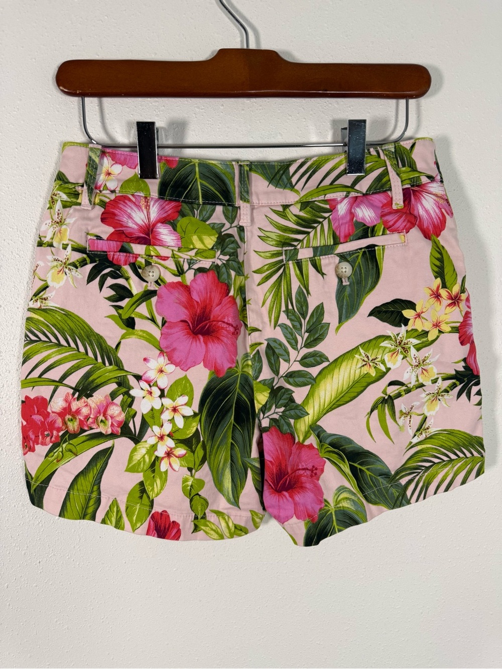 Tommy Bahama Tropical Floral Shorts Pink Hibiscus Resort Size 2 - Picture 3 of 7